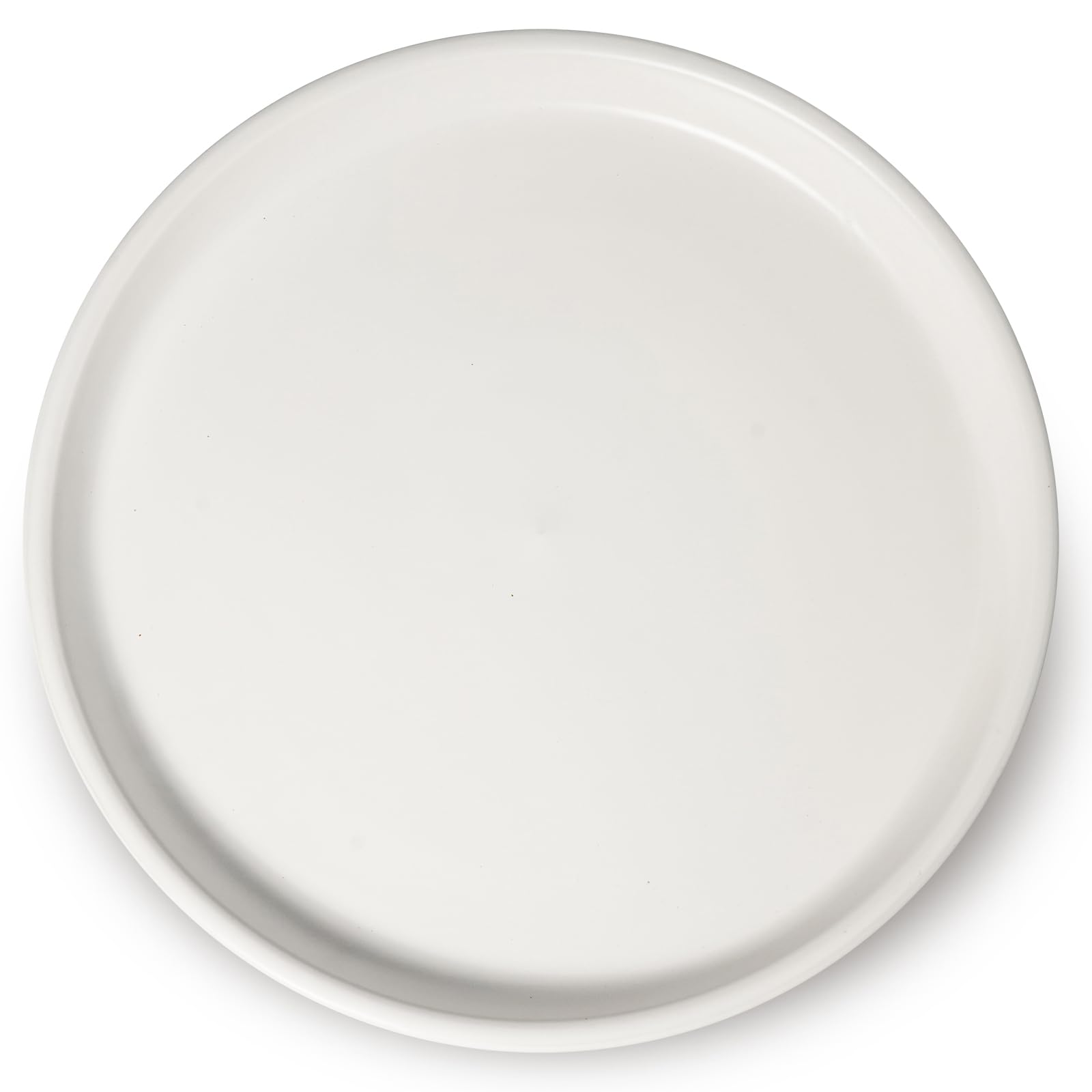 EPFamily Ceramic Plant Saucer - 12 Inch Plant Tray for Pots Large Plant Plate to Catch Water Indoor Plants Large Plant Drip Tray for Drainage Round Flower Pot Saucer White