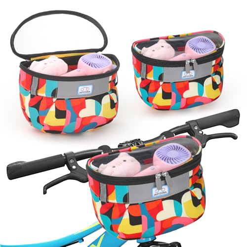 Kinder Fahrradkorb Vorderrahmen Lenkertasche für Kleinkind Roller Dreirad Fahrrad Stoff Fahrradkorb für Jungen & Mädchen