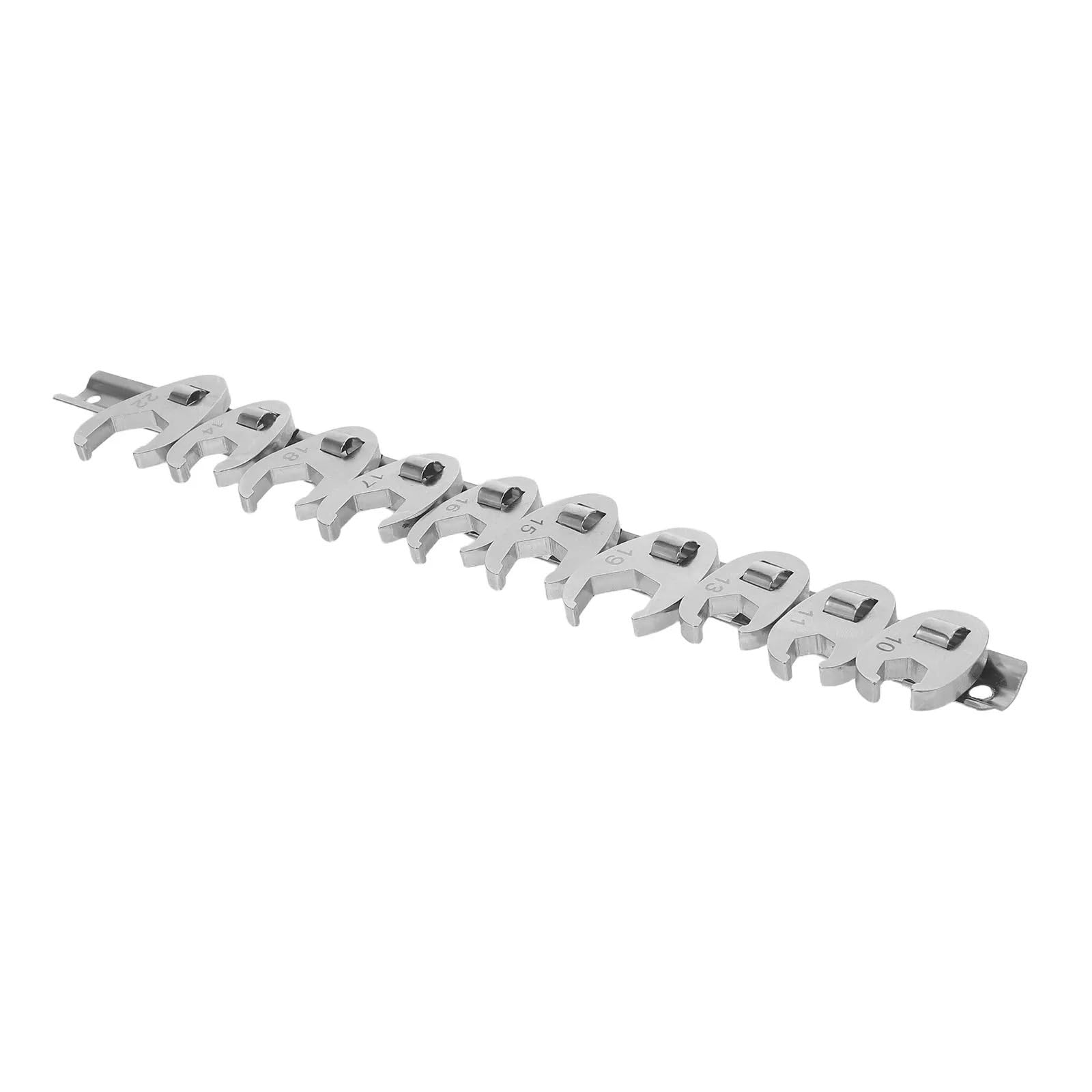 XUCZHAI 10Pcs Quick-Release Ratchet Crowfoot Wrench Set Metric Open End Drive Tool for Automotive Repair Tight Spaces Mechanics