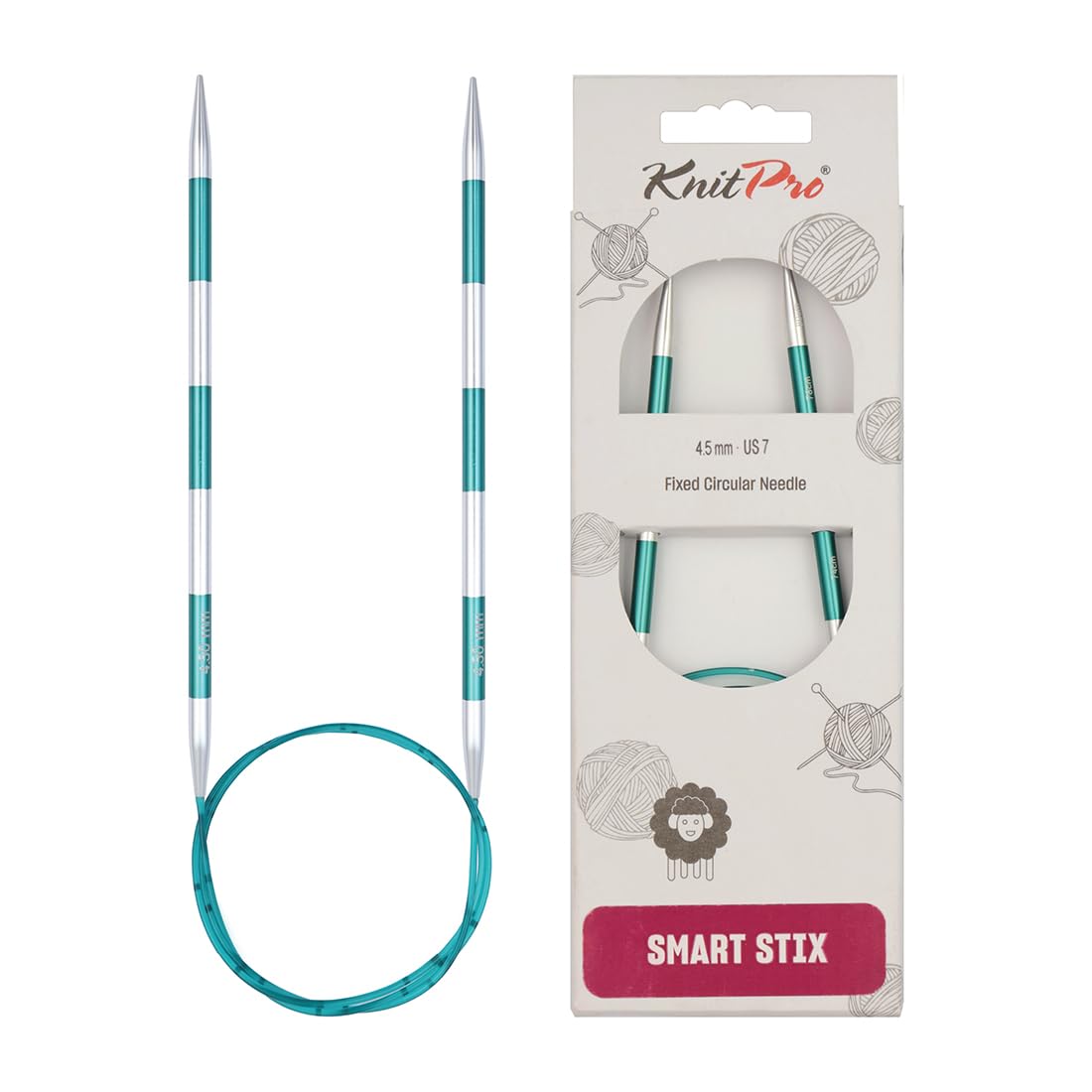 KnitPro Smartstix Fixed Circular Needles 32" (80cm) | 4.50mm