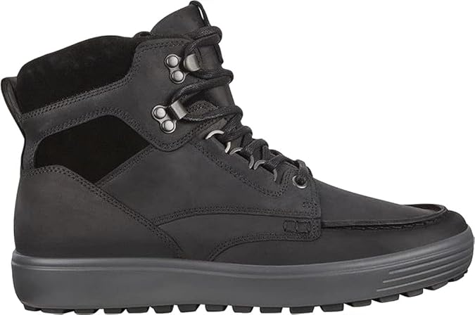 Ecco Soft 7 Tred BlackTitanium Heren Zwart - Bata Superstore