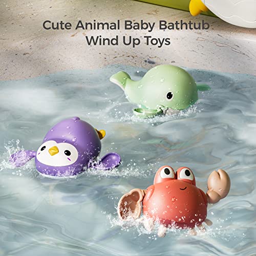 Tumama Baby Bath Toy,Bath Bubble Maker Machine With Music,3 Bathtub Wind-Up Toys,Crab Shower Water Toy For Toddlers Kids Boys Grils #TOP5