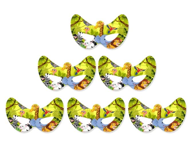 Party santhe 20-Piece Eye mask Assorted Photo Jungle Animals Eye mask- Pack of 20pcs (B0737FDP4F) Amazon Price History, Amazon Price Tracker