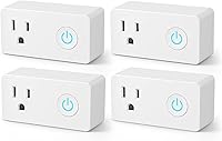 BN-LINK 4-Pack Heavy Duty WiFi Smart Plugs - No Hub Required, Timer, Alexa & Google Assistant Compatible, 2.4GHz, ETL Certified