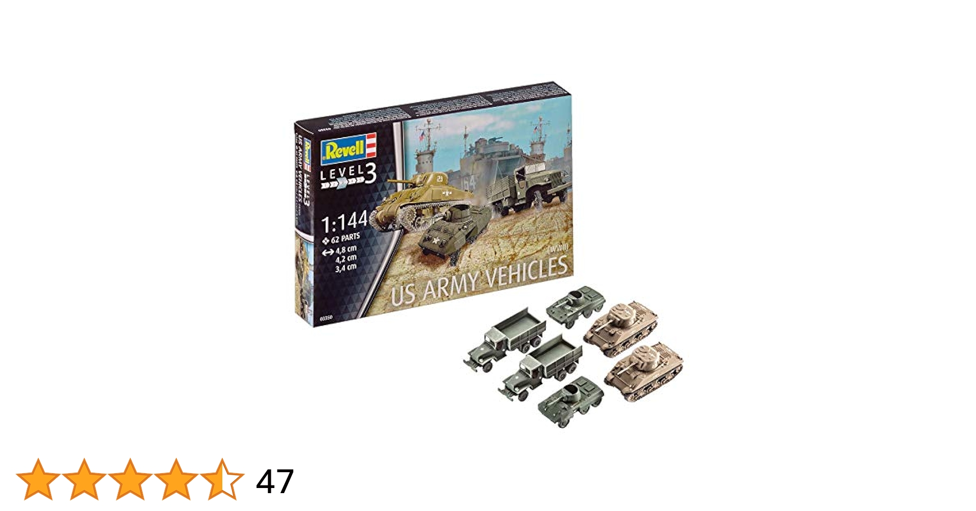 ドイツレベル 1/144 第二次世界大戦 アメリカ陸軍車輛セット M4 &amp; M8 &amp; CCKW プラモデル w17b8b5 Amazon.co.jp: ドイツレベル 1/144 第二次世界大戦 アメリカ陸軍