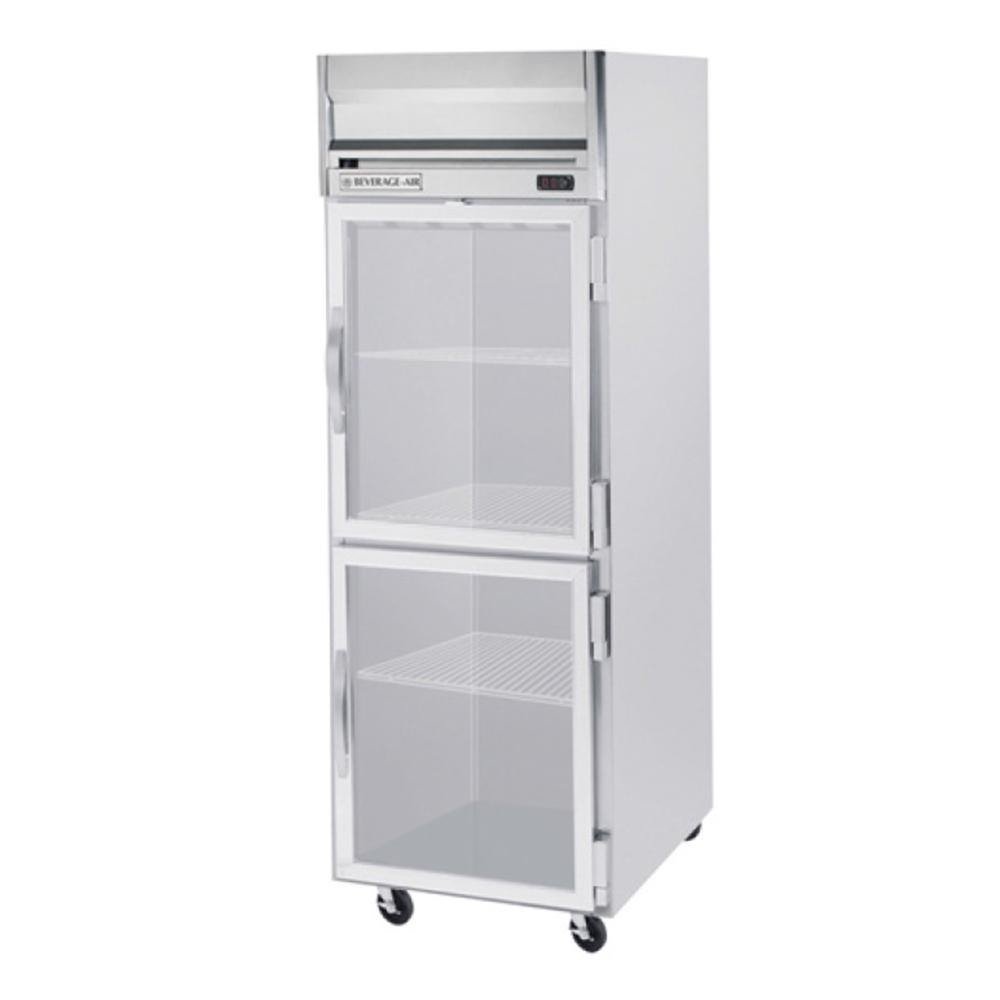 Beverage-Air HFPS1-1HG Horizon Series One Section Glass Half Door Reach-In Freezer 24 cu.ft. Capacity Stainless Steel Exterior and by Beverage Air – Model HFPS11HG