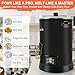 Leerie 30Lbs Digital Commercial Wax Melter for Candle Making - D15 Large Candle Wax Melting Pot with Accurate Temperature Control & Holds 30Lbs Melted Wax for Candle Making Business