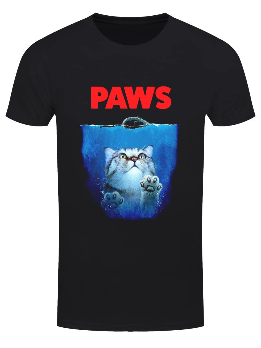 Grindstore Men's Black Paws T-Shirt