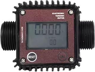 1pcs Digital Turbine Flow Meter K24 - Accurate ±1% Fuel & Diesel Flow Measurement, Battery Powered, PPS Plastic, Internal & External Use(PPS G1 EX Thread)