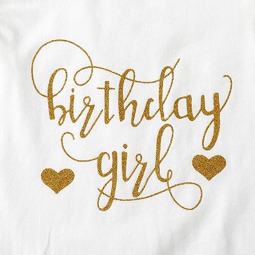 Image of LYSMuch Girls Birthday Outfit Birthday Girls Shirt Princess Tutu Tulle Skirt