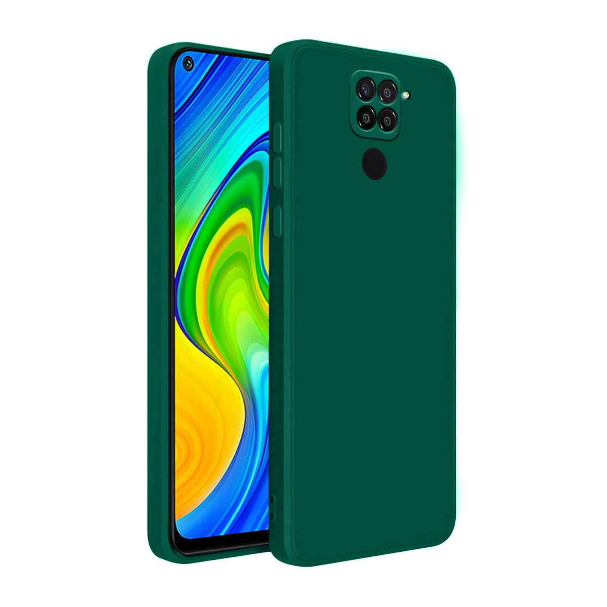 LIRAMARK Silicone Soft Back Cover Case for Xiaomi Redmi Note 9 (Silicone Green) (B0BZ8BH7V6) Amazon Price History, Amazon Price Tracker