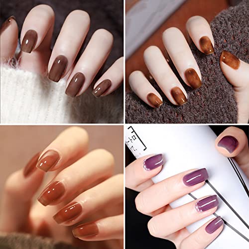 Croitout UV Nagellack Set, Gel Nagellack Shellac Set, Mehrfarbig Ablösbarer Gel Gellack Nagelgel Farben Farbgel Lack… – Bild 2