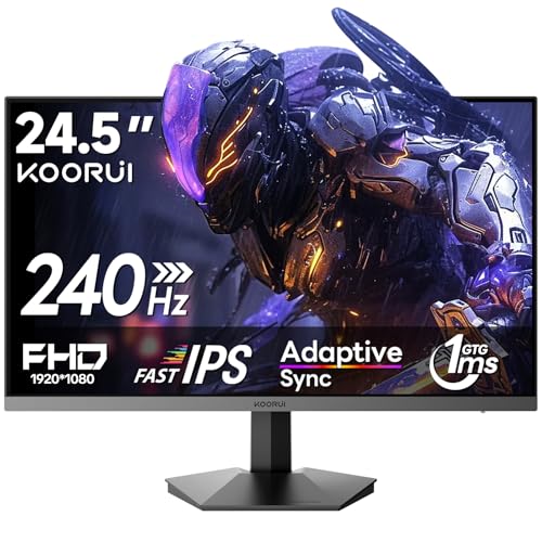 Amazon.co.jp: KOORUI ゲーミングモニター 24.5インチ FHD 240Hz