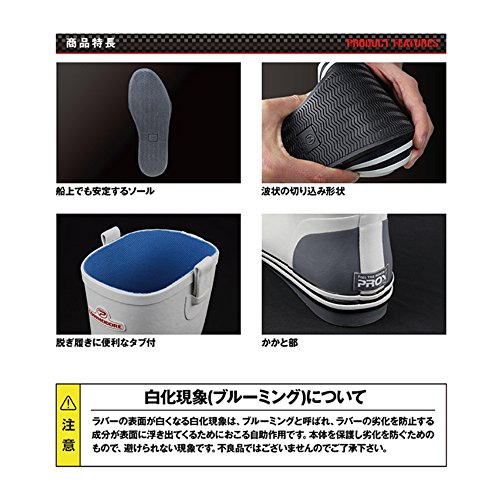 プロックス(PROX) ショートデッキブーツ ダークグレー L(26_26.5CM) PX508L 5枚目