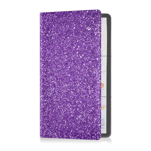 Porta carte di credito e assicurazione pelle PU per uomo e donna per patente di guida e documenti essenziali lucido Multi 1 size