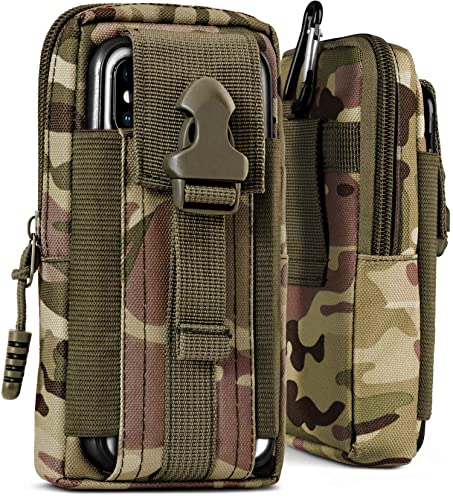 Étui de survie Wiko View4 camo vert pour randonnée et camping
