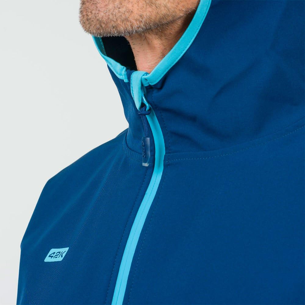 42K RUNNING - Chaqueta técnica 42k SOFTSHELL Azul marino XXL