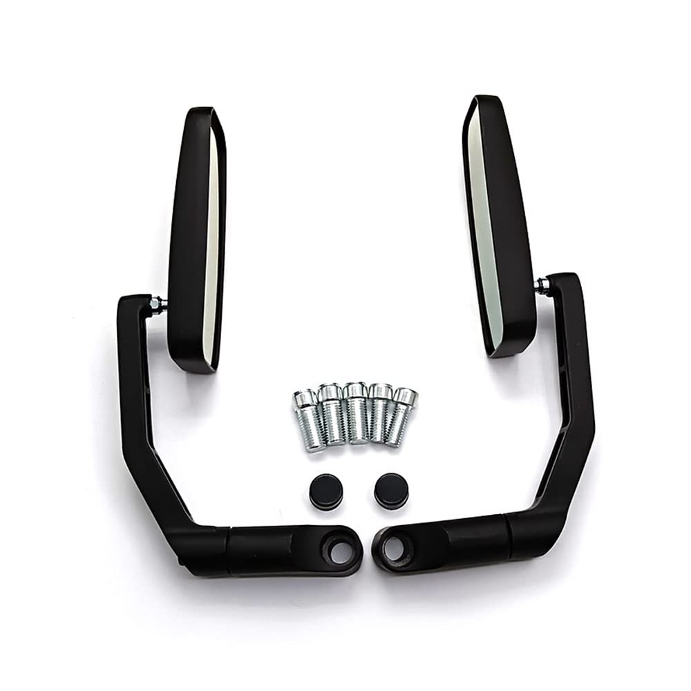 Espejos para moto Yamaha MT de aleación de aluminio mecanizado con acabado negro de alta densidad