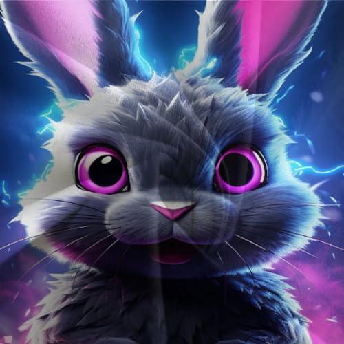 Housse de couette lapin 3D douce et lisse pour peau sensible