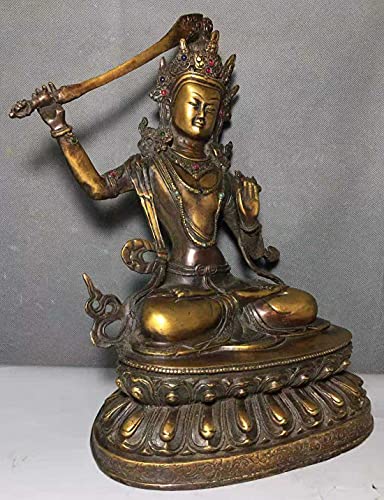 Amazon｜真鍮の知恵仏Wenshu Manjushri Bodhisattva Statue (10