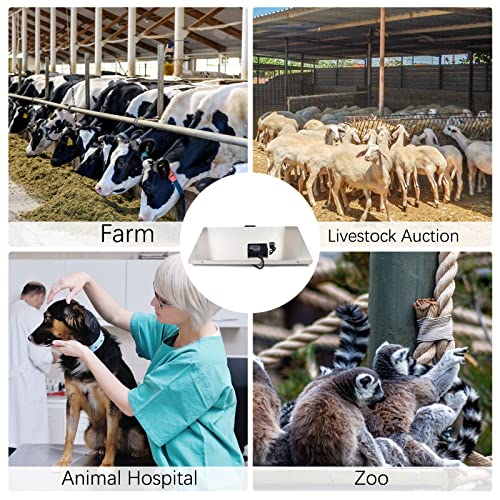 Veterinary Scale, 440Lb Heavy Duty Digital Livestock Platform Scale With Power Adapter For Vet Animal Pet Cat Dog Cattle #TOP5