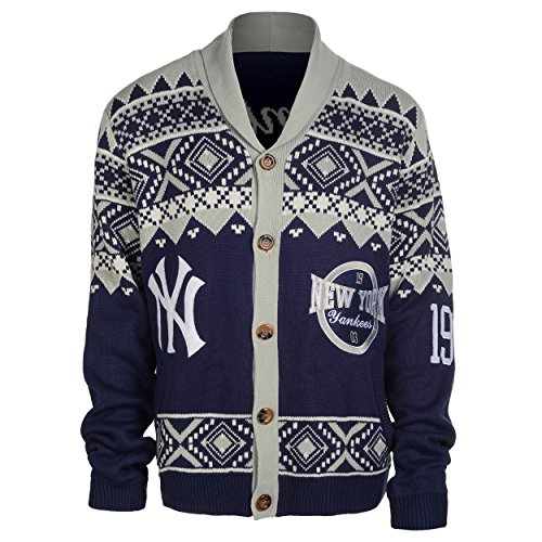 FOCO MLB Boston Red Sox Men's (2015 Edition) Ugly Cardigan Sweater