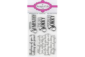 Sympathy Stamps for Card-Making and Scrapbooking Supplies by The Stamps of Life