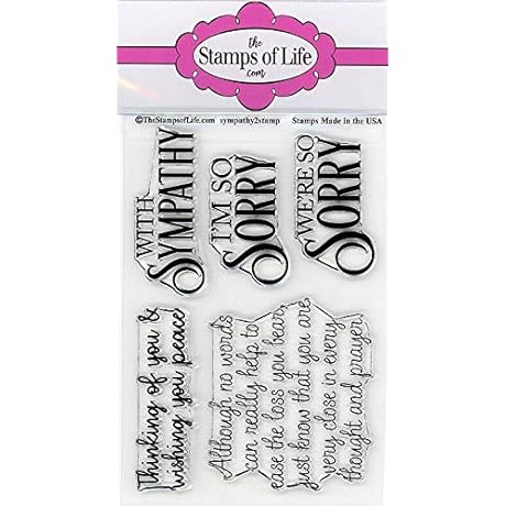 Sympathy Stamps for Card-Making and Scrapbooking Supplies by The Stamps of Life