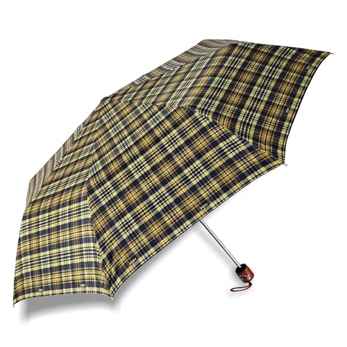 Image of 3Fold Cherry Check Print | 1m wide coverage | U.V. Block Silver Coating | WPWR coating - QuickDry | 27cm (closed length) | Collection3