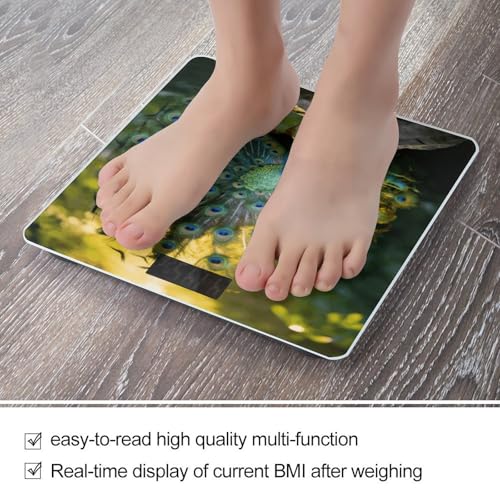Báscula digital de baño con pantalla LED clara, vidrio templado miniatura 5