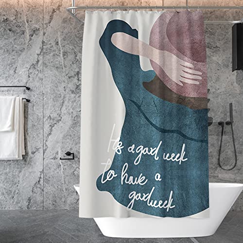 Rideau de douche anti-moisissure polyester Morandi KnSam 150x200cm - 2