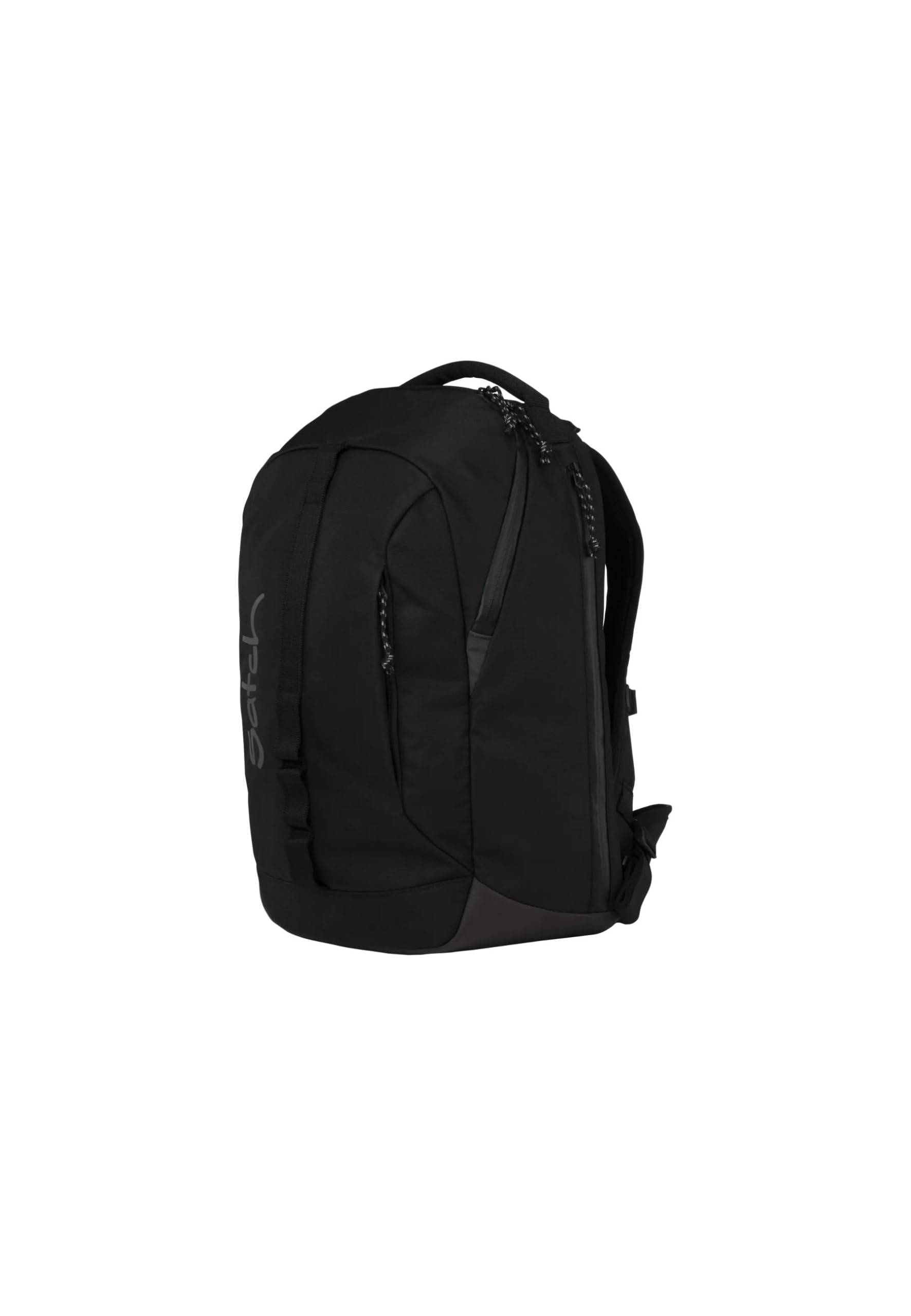 Satch con:next plecak szkolny, ergonomiczny, wodoszczelny, lekki, z kieszenią na laptopa i pudełkiem na zeszyty, Urban Black - czarny, Einheitsgröße, con:next plecak szkolny