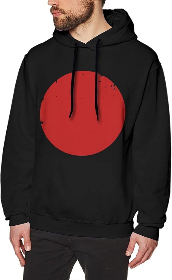 Amazon Co Jp 日本 太陽 丸い形 日の出 パーカー メンズ スウェットパーカー 長袖 プリント 綿100 トップス 紐 フード付き 大きいサイズ プルオーバー ゆったり ファッション 耐久性 服 男女兼用 春 秋 冬 S 3xl Black ファッション