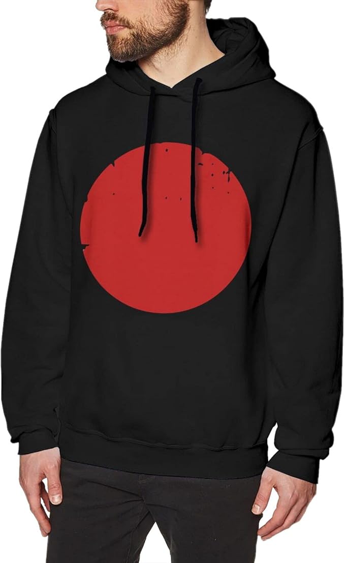 Amazon Co Jp 日本 太陽 丸い形 日の出 パーカー メンズ スウェットパーカー 長袖 プリント 綿100 トップス 紐 フード付き 大きいサイズ プルオーバー ゆったり ファッション 耐久性 服 男女兼用 春 秋 冬 S 3xl Black ファッション
