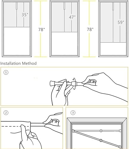 Miniatura 7 de Leowefowa Noren - Cortina de puerta japonesa estilo de tinta china, cortina de puerta, tratamiento de ventana, divisor de habitación, pintura de