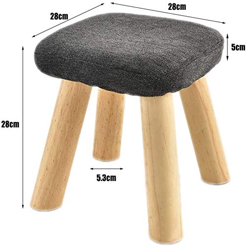 Taburete cuadrado multifunción para salón y dormitorio moderno 3