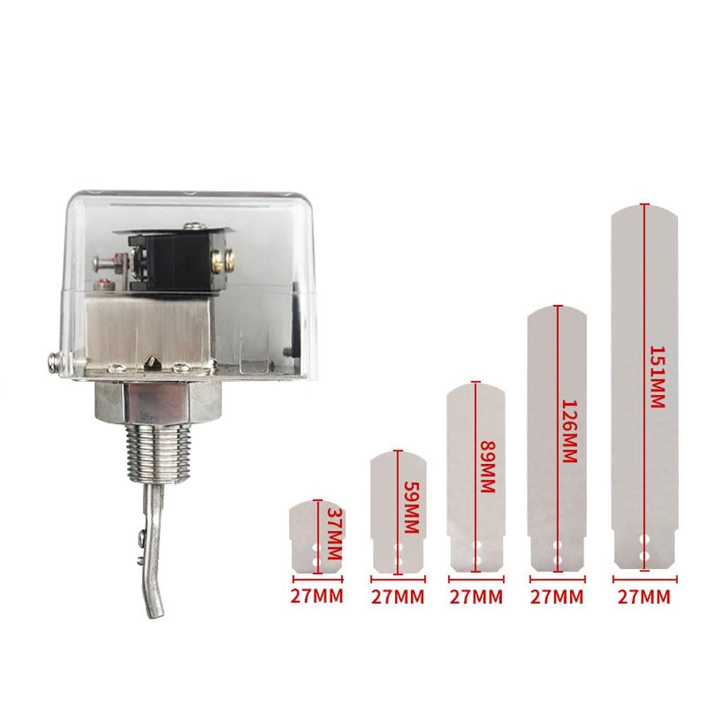 HFS-15/20/25 - Interruptor de flujo con remo para control de calidad del agua, carcasa ABS robusta, precisión de medición de ±1%, 0-100 °C, para aire acondicionado, minería y automoción