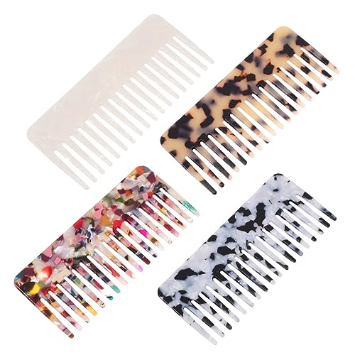 Peigne à Dents Larges Anti-frisottis Cheveux Épais Outil Barbier Coiffure