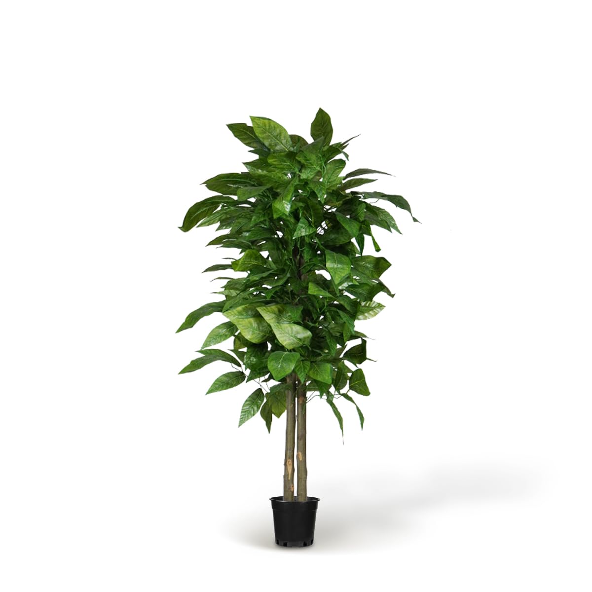 BLAINE Piante Finte da Interno Albero di Mango 150 cm Aspetto Iperrealistico per Decorazione Casa e Ufficio Senza Manutenzione
