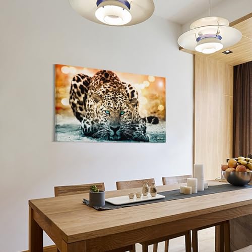 Impression sur toile moderne léopard tableau décoration maison 30x45cm - 3