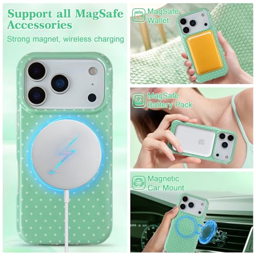 Coque iPhone 17 Pro Max MagSafe verte fine protégeant des chocs avec style - 3