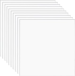 NORJIN 10 Pack 12” x 12” Clear Acrylic Sheets, Plexiglass Sheet Clear PETG Square Panels 0.04” Thick (1mm), Plastic Acrylic Sheets for Signs, DIY Craft, Display Project Project