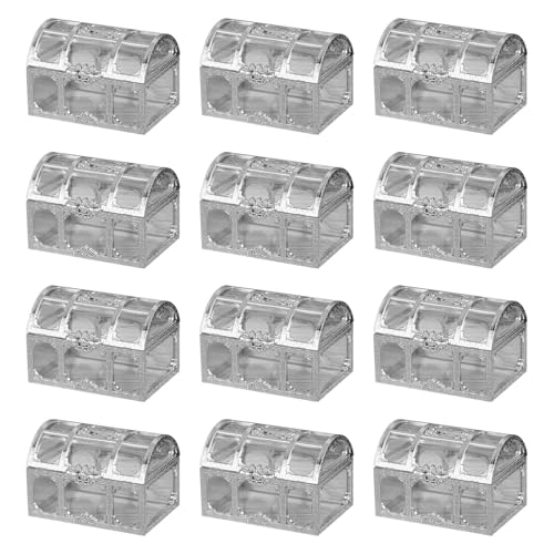 12 個のキャンディボックスセット機能的で美しい宝箱キャンディギフト収納瓶 12 個ベビーシャワー誕生日ギフト収納