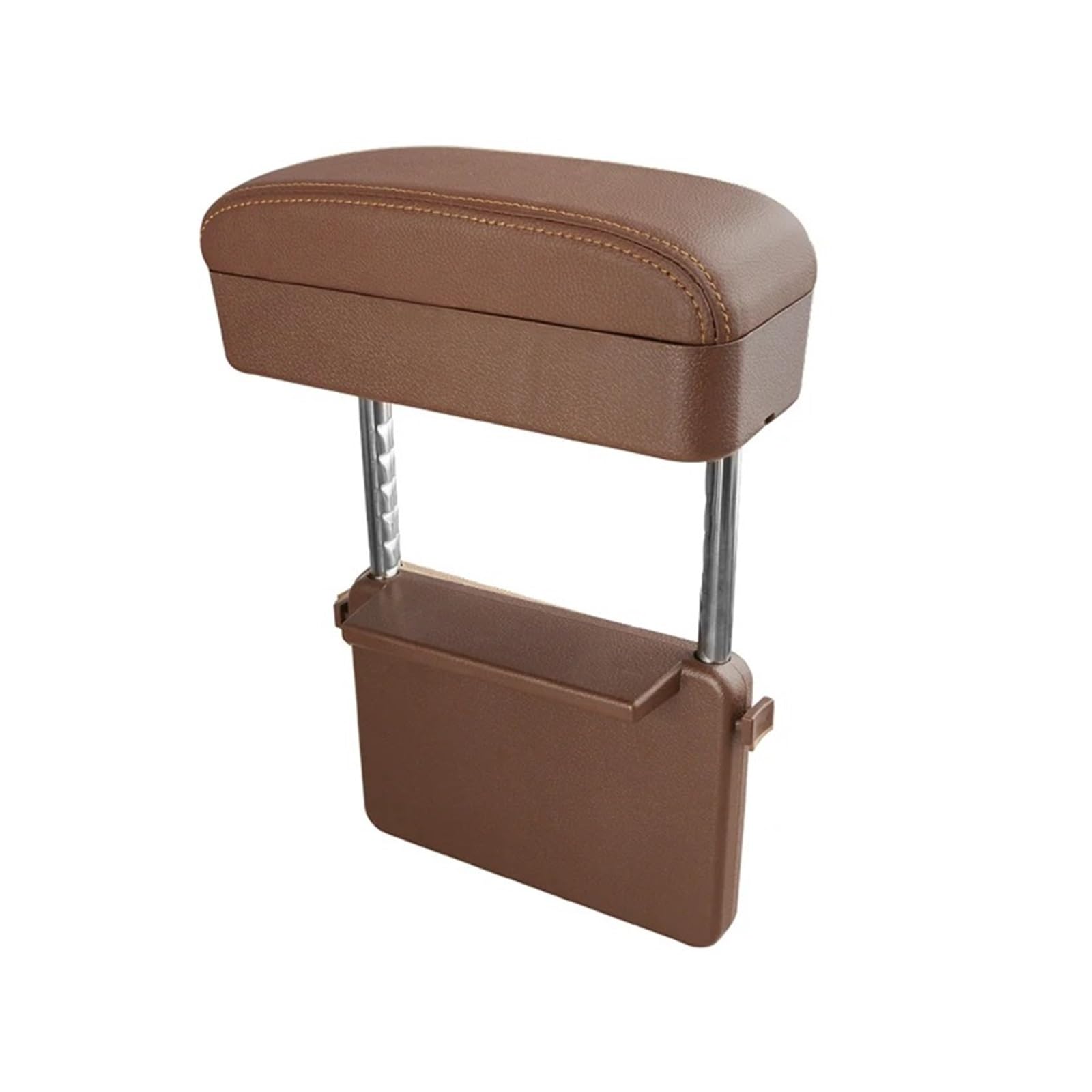 Hguvsjd Armrest Box Car SUV Truck Armrest Box Adjustable Elbow Support Seat Gap Organizer Cushion Car Armrests(Brown)