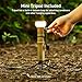 NESTOUT Rugged Outdoor Camping LED Lantern w/ Mini Tripod, Dimmable USB Powered Soft LED Light, IP44 Water Dust Resistant, 10-350 Lumen, Portable Lamp for Power Bank EDC Travel, LAMP-1 (Beige)