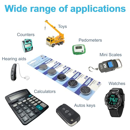 Batería HQRP 5-Pack compatible con termómetro digital miniatura 5
