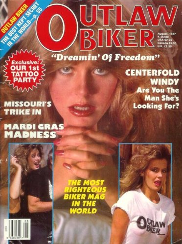 Outlaw Biker Magazine - August 1987: Mardi Gras Madness, Naked Biker