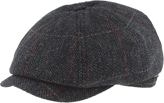 Breiter Gorra Plana de Invierno con Orejeras Flatcap Visera con Membrana Gore-Tex – Hecha de Lana con Forro Interior Suave y Protección Plegable para Orejas