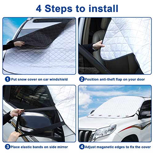 Cosyzone LKDXB2020-2 Windshield Snow Ice Cover Winter Frost Cover thumb #4
