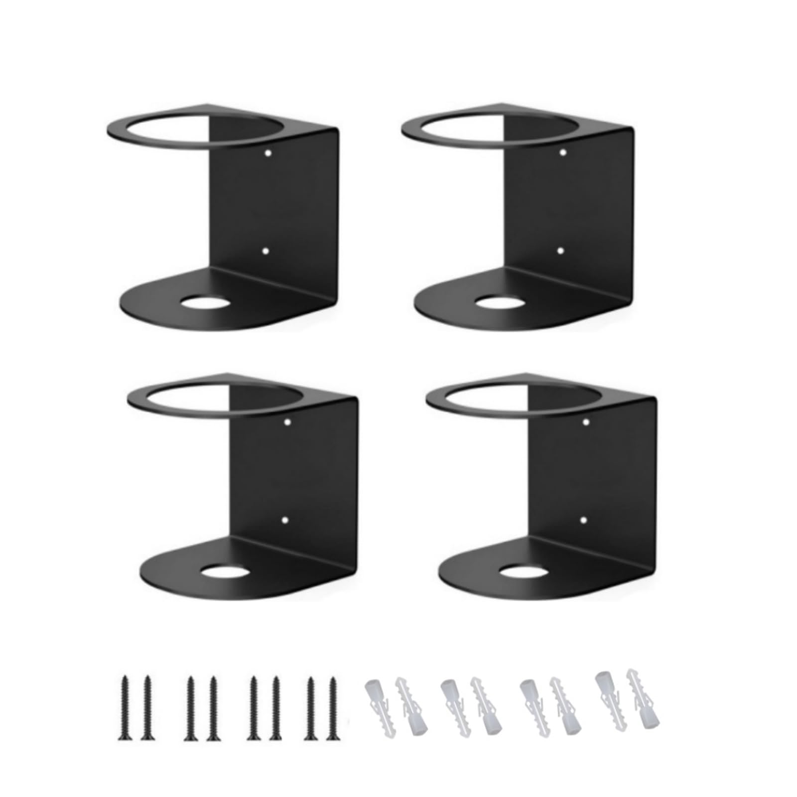 CRFFZ Wall Mounted Bottle Solution Delicate Garage Rack Wall Mounted Sprayer Bottle Rack with Single Hole Sprayer Holder
